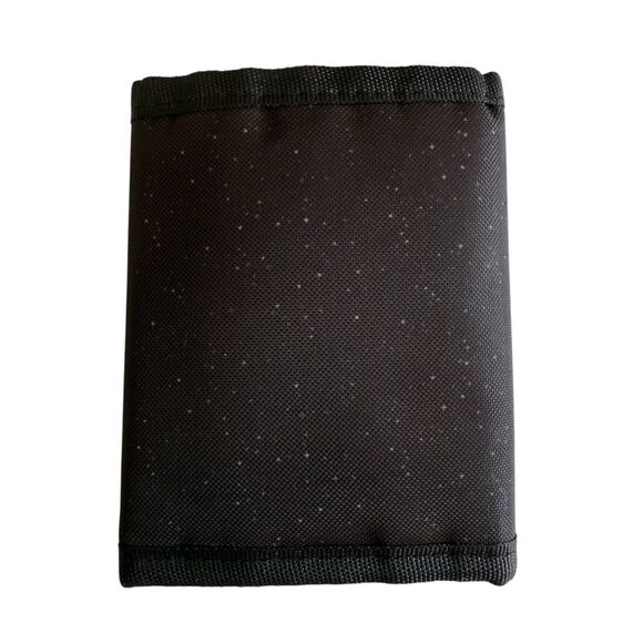 NASA Hook & Loop Trifold Wallet Unisex Black Starry Night Space Aerospace - Picture 6 of 11